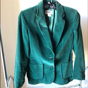 Vintage Women’s Emerald Green Suede Blazer
